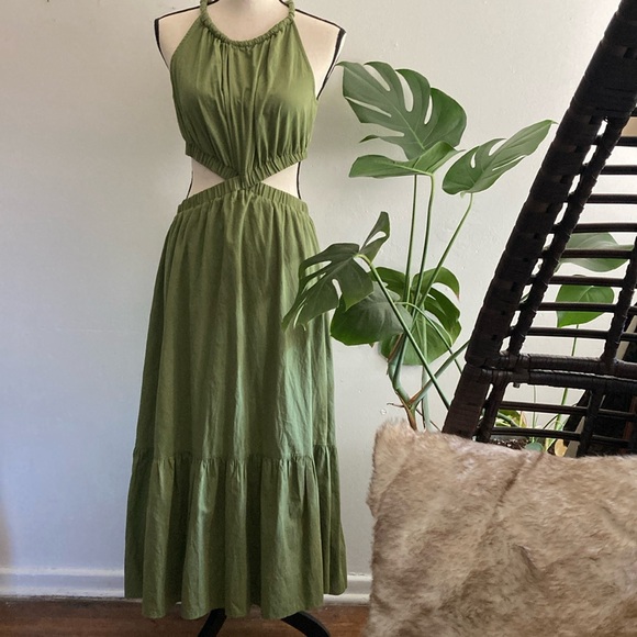 Boho by the river Cut Out maxi.  Sz L- - Picture 1 of 7